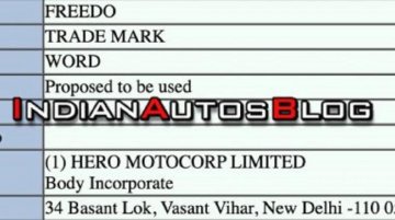 एक्सक्लूसिव: Hero MotoCorp ने Freedo के लिए दायर किया ट्रेडमार्क आवेदन