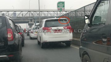 Toyota Innova Crysta CNG Prototype Spotted Whilst Testing Once Against