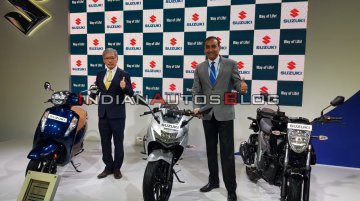 BS-VI Suzuki Gixxer SF and Gixxer (155) unveiled - Live from Auto Expo 2020