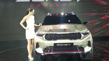 Kia Sonet Concept (Kia QYI) - Live From Auto Expo 2020