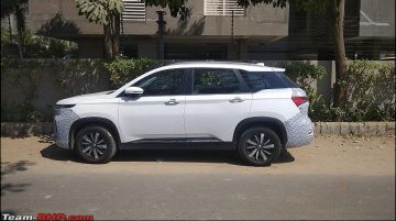 MG Hector Plus spied up close, to be launched after June