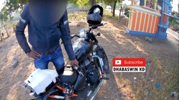 Royal Enfield Meteor name confirmed by test mule rider on record [Video]