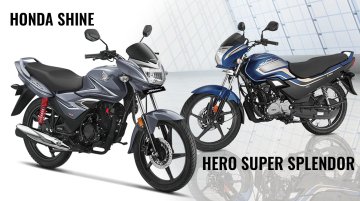 BS-VI Hero Super Splendor vs BS-VI Honda CB Shine - Spec Comparison