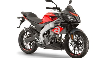 Aprilia Tuono 125 listed on Aprilia India website