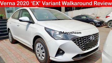 Base & top-end 2020 Hyundai Verna (facelift) exterior & interior detailed [Video]