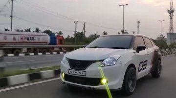 This modified Maruti Baleno has one of the coolest wraps we've seen so far [Video]