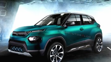 Tata HBX EV electric SUV imagined - IAB Rendering