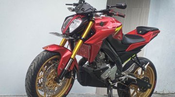 Yamaha V-Ixion modified to replicate KTM 390 Duke