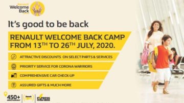 Renault announces ‘Welcome Back’ service camp for its customers in India