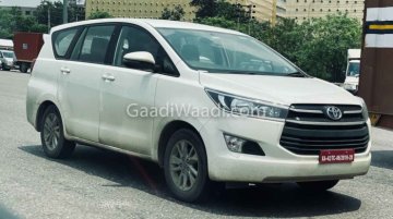 Toyota Innova Crysta CNG Prototype Spotted Whilst Testing Once Again