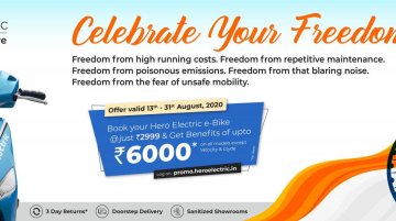 Hero Electric announces “Celebrate Your Freedom” offer with benefits up to INR 6K