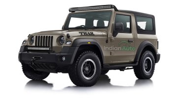 New Mahindra Thar Looks Brute With Jeep Grille & Off-road Tyres