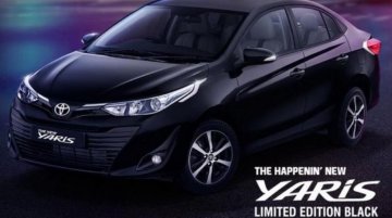 Toyota Yaris Black Edition Teased, Looks Sportier Than Standard Model