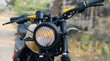 Humble Bajaj CT 100 modified into a scrambler, looks wilder