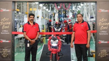 TVS Apache series surpasses 4 million global sales milestone