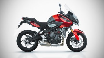 2021 Triumph Trident 660-inspired Triumph Adventure Sport 660 rendered