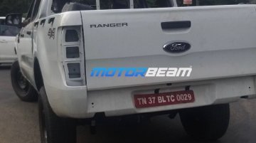 Ford Ranger pickup truck (Isuzu D-Max V-Cross rival) spied testing in India