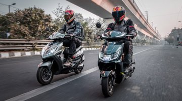 EeVe electric scooters Ahava, Atreo have a claimed running cost of 15p/km