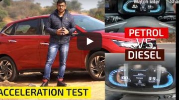 Hyundai i20 1.5L Diesel vs 1.2L NA Petrol - Acceleration Comparison