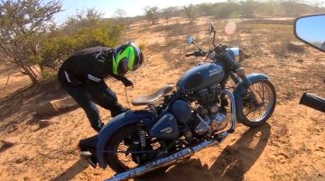 Watch Royal Enfield Classic 500 Lead Hero Xpulse 200 on Off-Road Trail