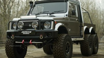 Maruti Suzuki Gypsy Rendered As A Badass 6x6 Off-Road Vehicle