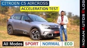 Check Out Citroen C5 Aircross' Acceleration In Each Of Its Three Drive Modes