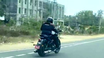 Watch 650cc Royal Enfield Cruiser Coasting at 120-130km/h