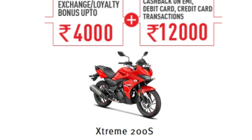 New Hero Xtreme 200S Cashback & Exchange/Loyalty Offers Announced