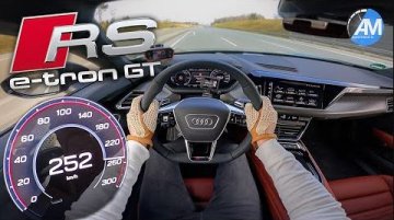 Audi RS E-Tron GT Is Mind Bogglingly Quick In Its Autobahn Top Speed Run