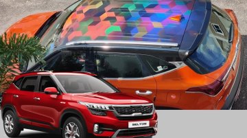 Kia Seltos gets 3M’s “Roof Tera Mastana” Wrap, Looks Funky