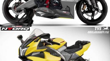 TVS NTorq Sportbike Rendering - Image Gallery