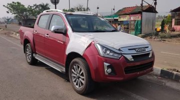 2021 Isuzu D-Max V-Cross BS6 Spied Ahead of Imminent Launch