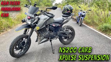 TVS Apache RTR 200 4V Fitted w/ Xpulse Suspension, NS200 Carb & More