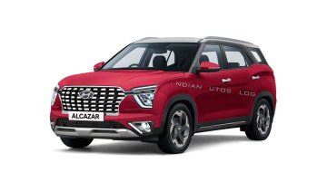 Hyundai Alcazar Rendered in Colour Palette of Creta