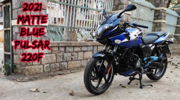 2021 Bajaj Pulsar 220F Blue Colour Shown in Detail [Video]