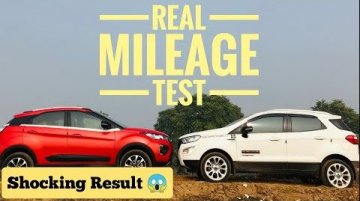  Ford EcoSport vs Tata Nexon - Real World Diesel Mileage Compared