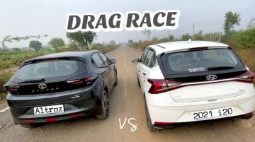 Hyundai i20 vs Tata Altroz in a Classic Drag Race - NA Petrol-MT