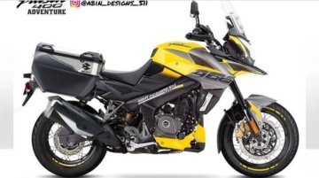 Bajaj Pulsar NS200 Portrayed as Adventure Tourer in this Rendering