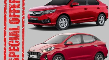 Compact-sedan Discounts - Upto INR 48,000 Off on Honda Amaze & INR 50,000 Off on Hyundai Aura