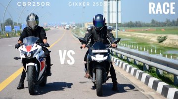 Can Suzuki Gixxer SF 250 Beat Honda CBR250R in Top-End Drag Race?