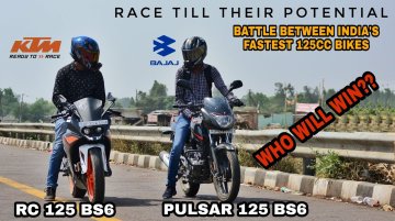 Watch KTM RC 125 Beat Bajaj Pulsar 125 in Top-End Drag Race