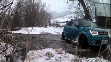 Watch This Suzuki Ignis Effortlessly Cross a Snowy River - Video