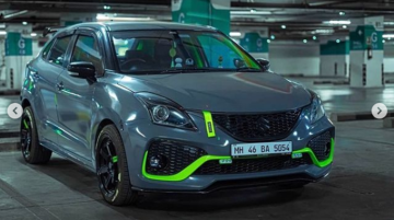 Modified Maruti Suzuki Baleno Looks Sinister As A Street Racer