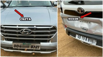 hHyundai Creta Crashes Into Tata Nexon At High Speed - Surprising Results!