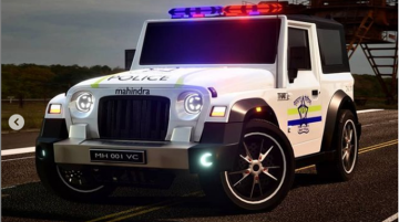 Mahindra Thar Imagined As A Police Jeep, Looks Rad