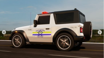 Mahindra Thar Cop Car - Image Gallery 