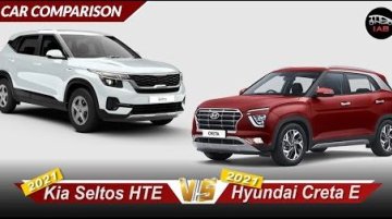 Hyundai Creta E vs Kia Seltos HTE - Detailed Comparo Of Entry-Spec Models