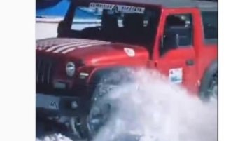 Mahindra Thar Drifting In Snow Is The Most Satisfying Thing Ever