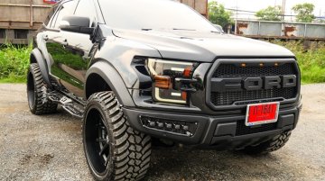 Modified Ford Endeavour with Ford F-150 Raptor Body Kit Looks Wicked