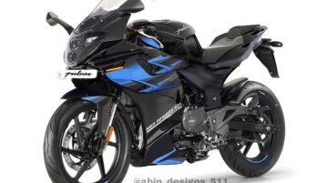 Semi-Faired Bajaj Pulsar 220F Looks Muscular in Full-Faired Avatar - Render